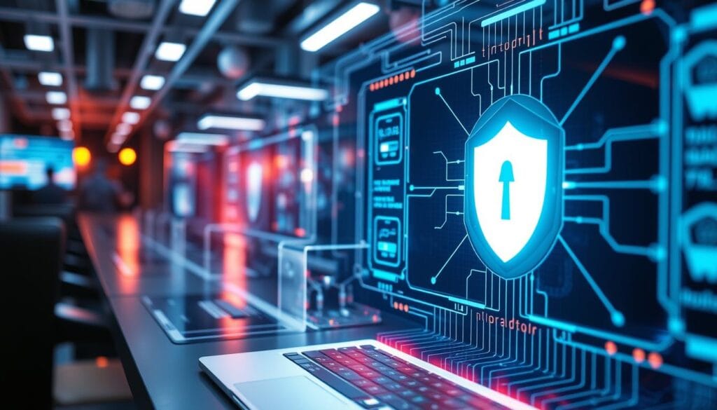 Imagem de uma solução de segurança cibernética avançada Imagem de uma solução de segurança cibernética avançada